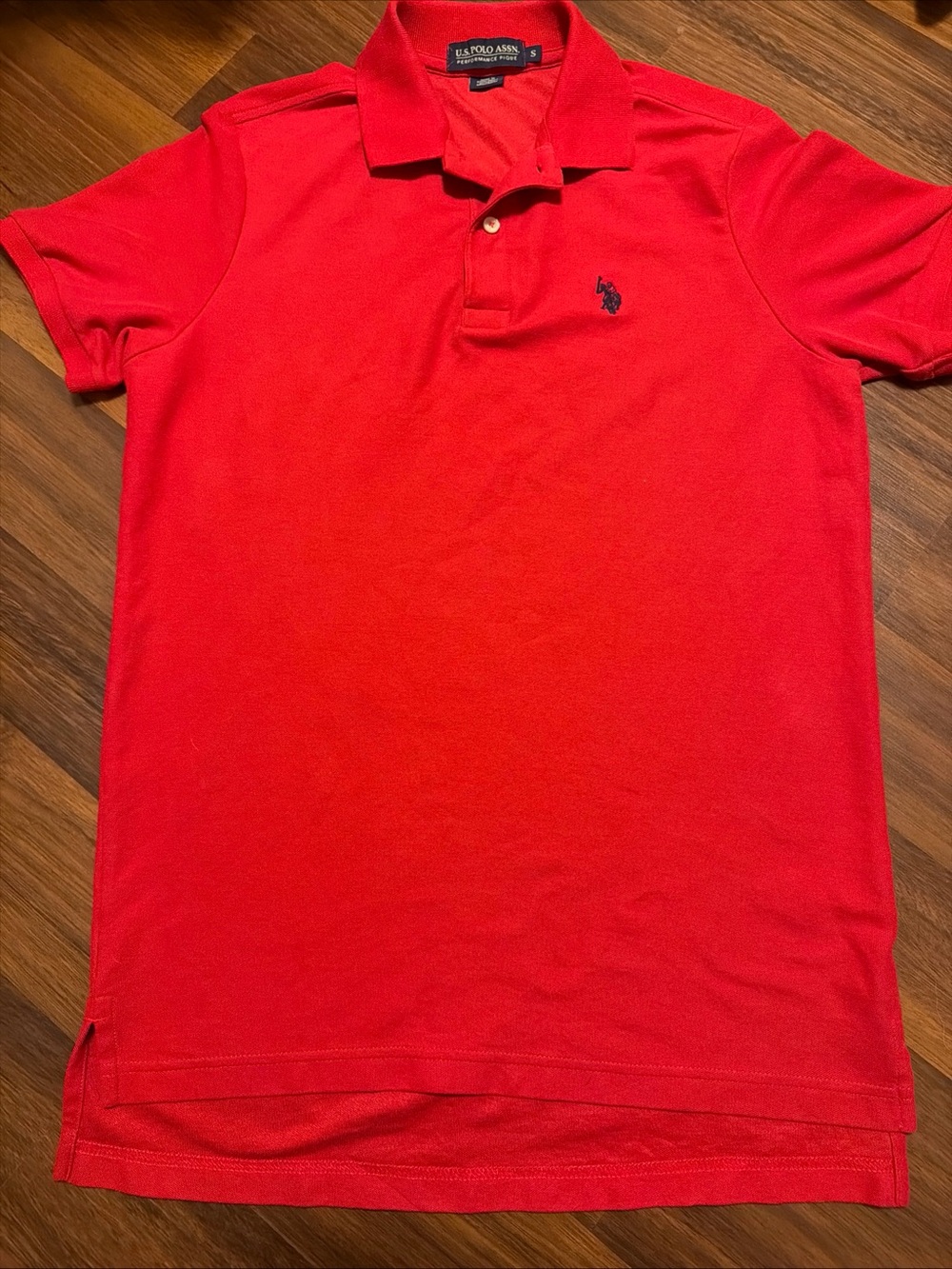 U.S. Polo Assn. Bright Red Short Sleeve Polo with Logo